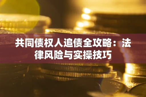武汉共同债权人追债全攻略：法律风险与实操技巧