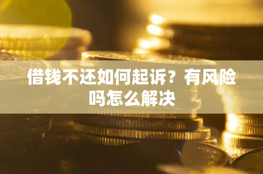 武汉借钱不还如何起诉？有风险吗怎么解决