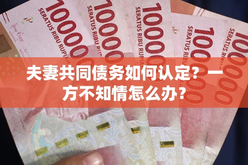 武汉夫妻共同债务如何认定？一方不知情怎么办？