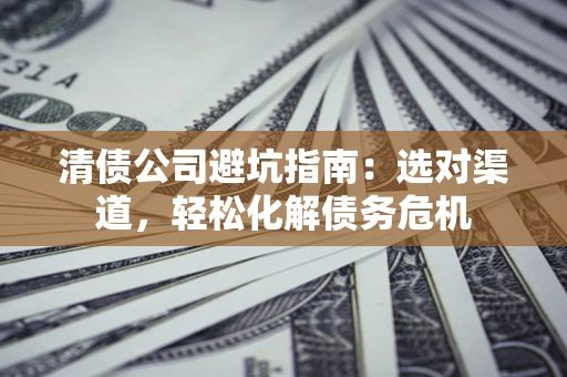 武汉清债公司避坑指南：选对渠道，轻松化解债务危机