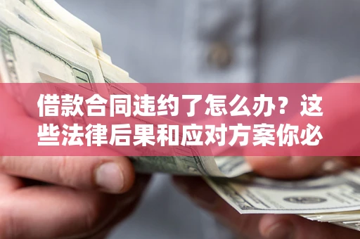 武汉借款合同违约了怎么办？这些法律后果和应对方案你必须知道