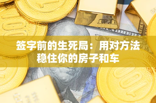 武汉签字前的生死局：用对方法稳住你的房子和车